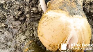 Nearly caught on the dung pile - pov in cowshit