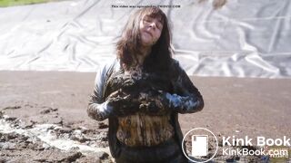 First Pig Manure Lagoon - girl masturbating in pigshit