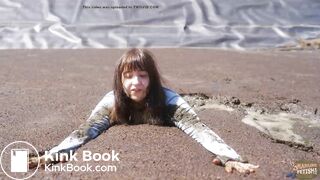 First Pig Manure Lagoon - girl masturbating in pigshit