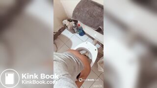 Beautiful Argentinian girl poops on her toilet 2