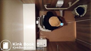 Girl takes a long-time poop