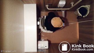 Girl takes a long-time poop