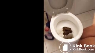 Face in Full Toilet