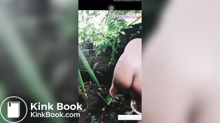 Indonesian girl pooping outdoor - video 2