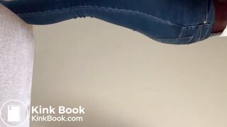 Girl Poops Jeans in Bathroom