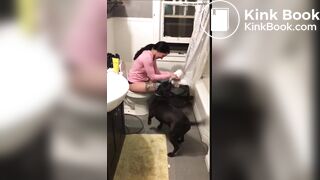 girl poop with no toiletpaper