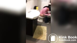 girl poop with no toiletpaper