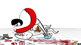 Girl beats up and craps on guy for 2 minutes