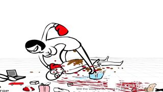 Girl beats up and craps on guy for 2 minutes