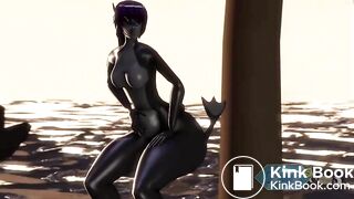 Shark Girl farting and shitting for almost 7 minutes