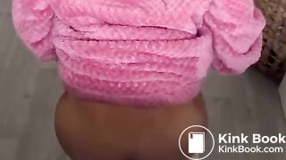 Pattie Latina takes a runny poop at home