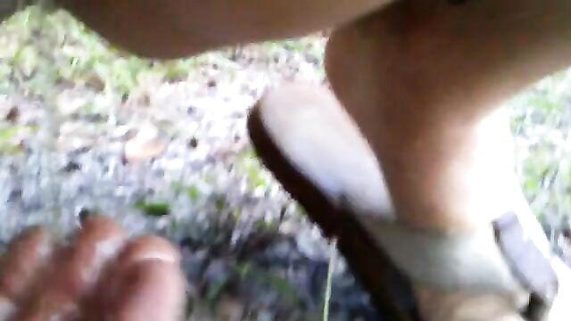 young teen outdoor public desperate peeing pissing pee