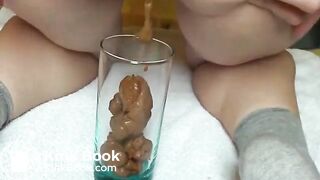 A poo in a glass..
