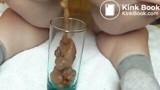 A poo in a glass..
