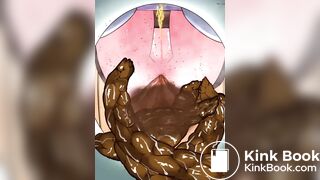 A hentai Toilet voyeur POV