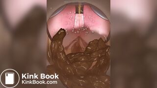 A hentai Toilet voyeur POV