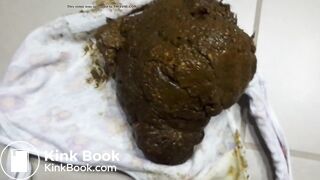 Another poop in spotted panties