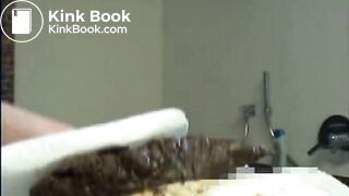 Sexy classic girl shitting