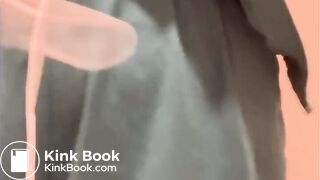 Nurse on break going poop and pee in the hospital potty