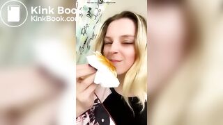 Smelling poopy toilet paper..