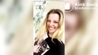 Smelling poopy toilet paper..