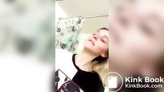 Smelling poopy toilet paper..