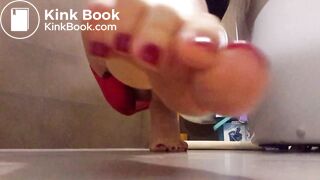 Poop into red panties