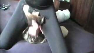 Amateur threesome scat orgy