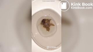 Saudi girl pooping on toilet 2