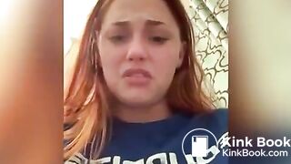 Cute girl with explosive diarrhea
