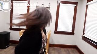 Aly has diarrhea while showing a house