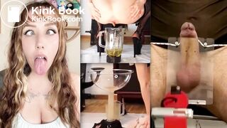 Human Toilet Funnel Swallowing CBT Ahegao Tease (Edit)