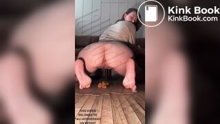 Sexy Chick Shitting from Arched Ass