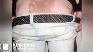 Huge Orange Jeans Poop