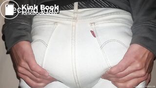 White Panties Double Jeans Poop