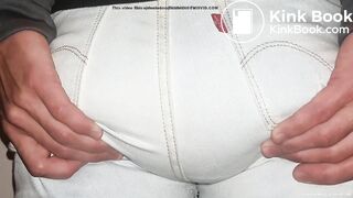 White Panties Double Jeans Poop