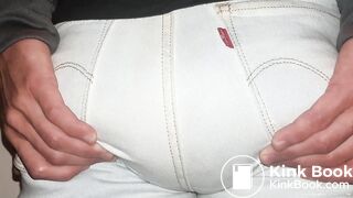 White Panties Double Jeans Poop