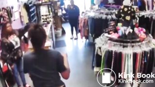 She poops herself in a store