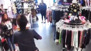 She poops herself in a store
