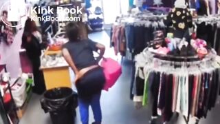 She poops herself in a store