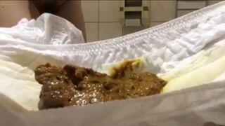 japanese girl pooping diaper