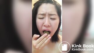 japanese teen eating poop