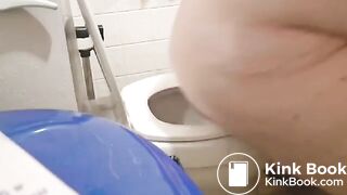 Filthy bbw shits and wipes with dirtytalk