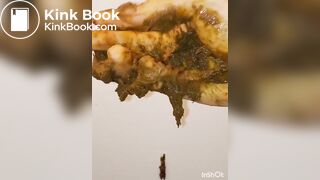 japanese girl put hand in pooped plastic glove 2