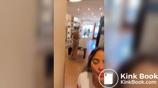 Beautiful Argentinian girl poops on her toilet