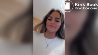 Beautiful Argentinian girl poops on her toilet