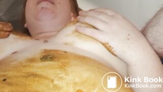 she was covered in her own shit before i did this