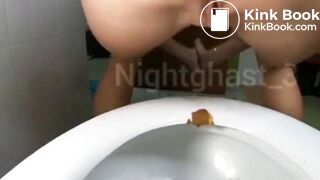 She had to poop very urgently