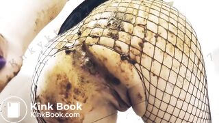 scat, prolapse, banana, shitty pussy