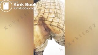 scat, prolapse, banana, shitty pussy